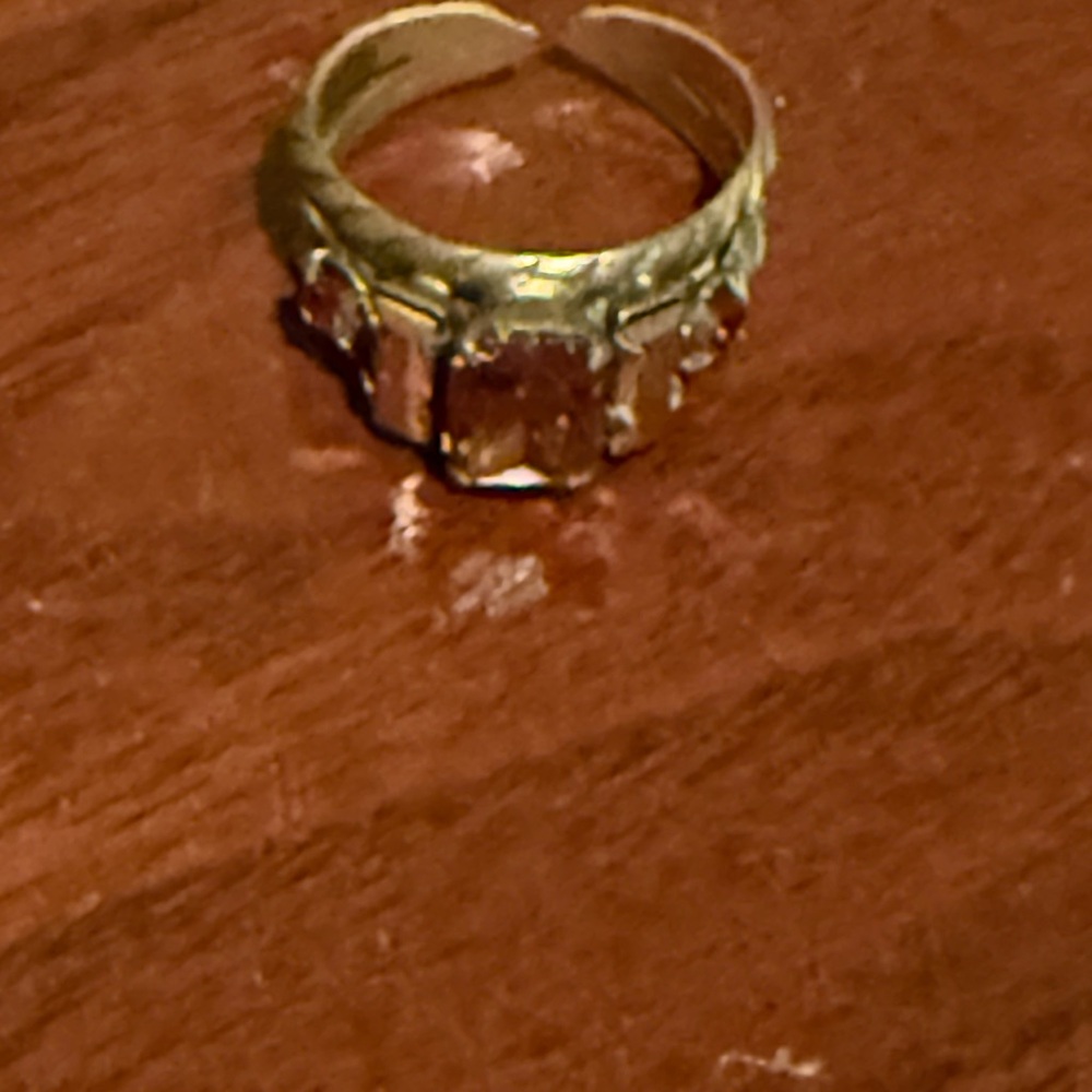 Sorrelli Gold and Brown Gemstone Ring